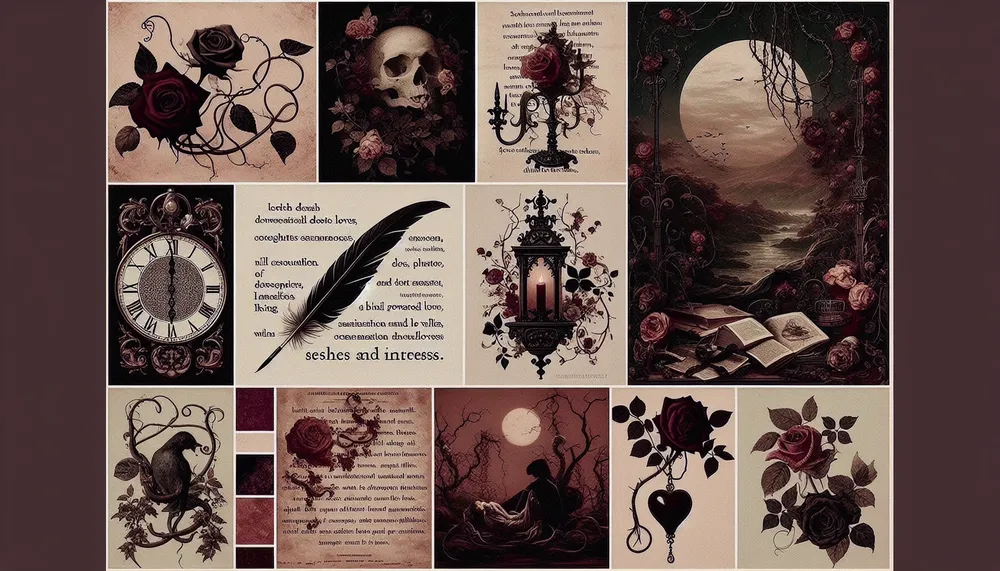 dark romance quotes collage aesthetically pleasing