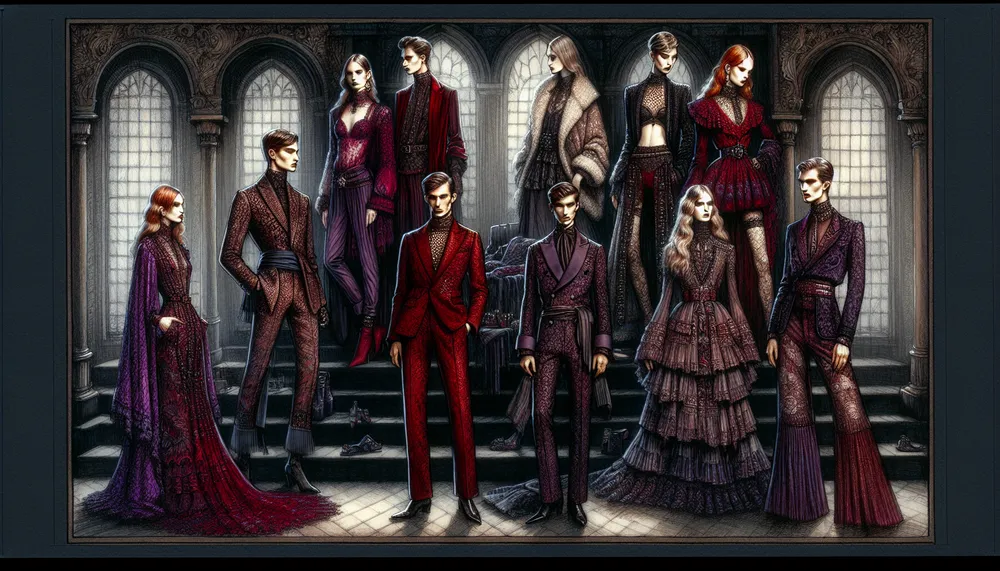 Dark Romance Trends in Fashion: Deep Reds and Purples