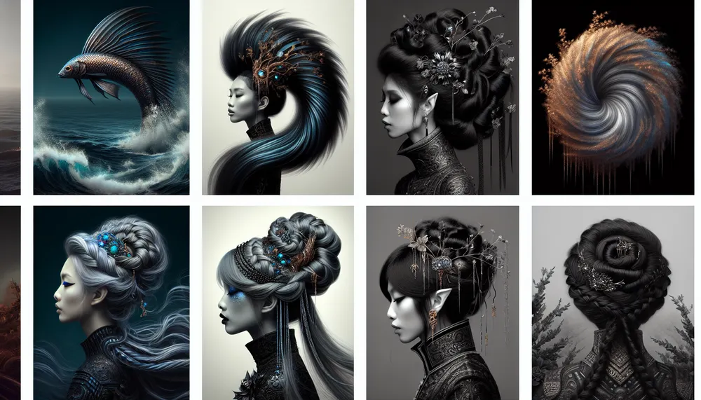 dark romance hairstyles fantasy style