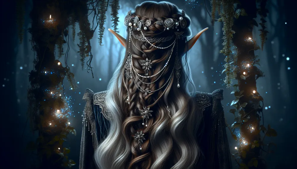 dark romance elf hairstyle fashion