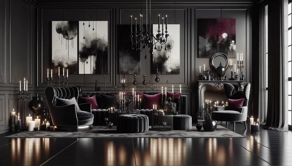 dark romance decor modern interior design