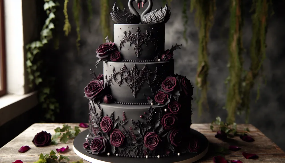 Dark Romance Wedding Cake Designs