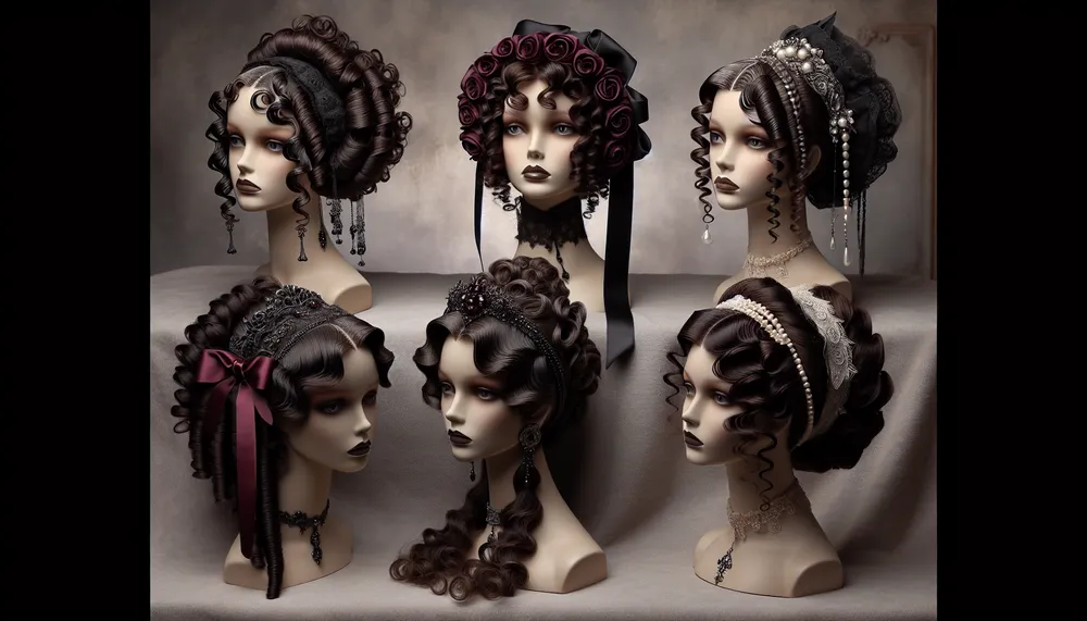 dark romance Victorian hairstyles