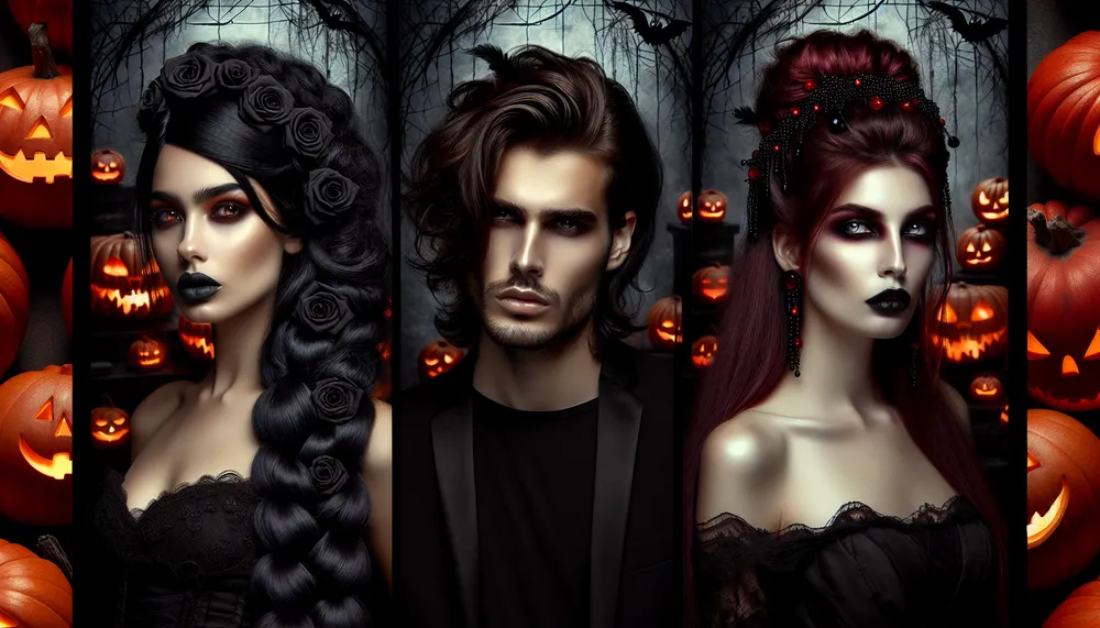 dark romance hairstyles for Halloween