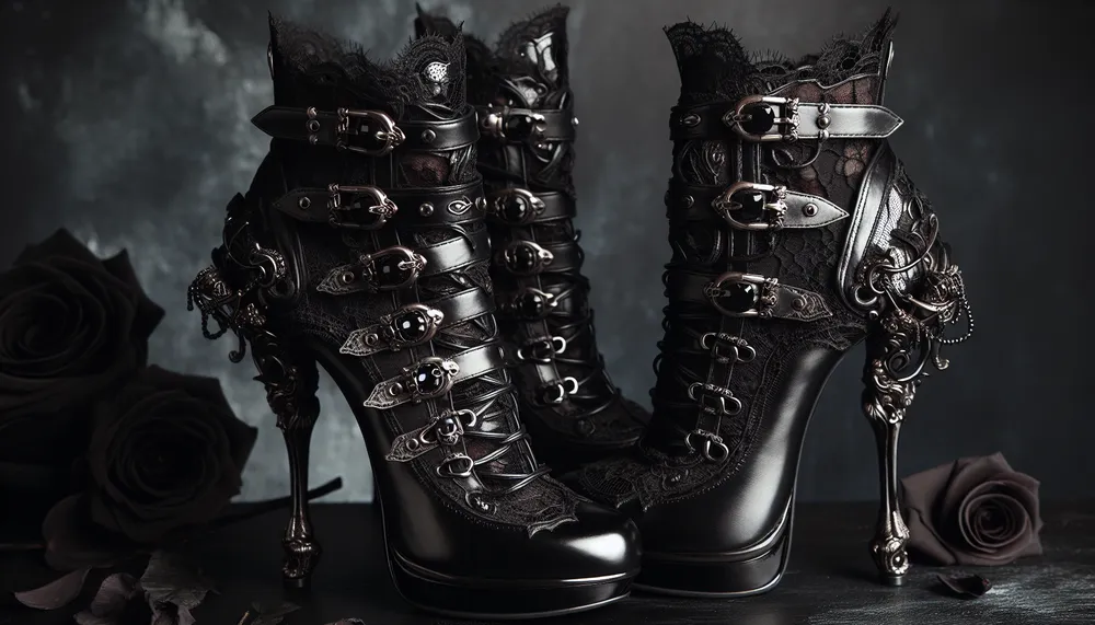 dark romance fashion shoes
