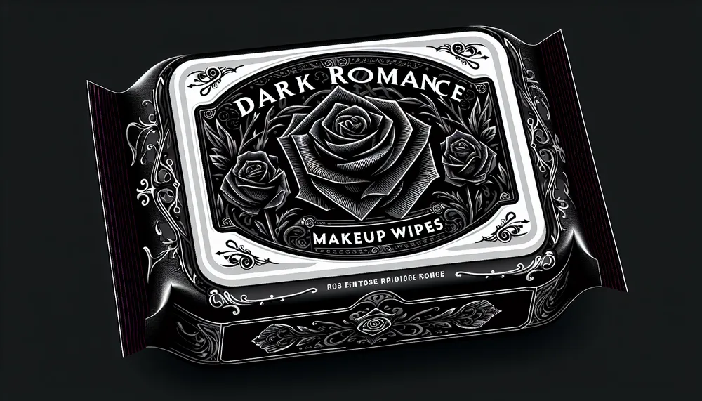 Dark Romance Makeup Wipes Packaging