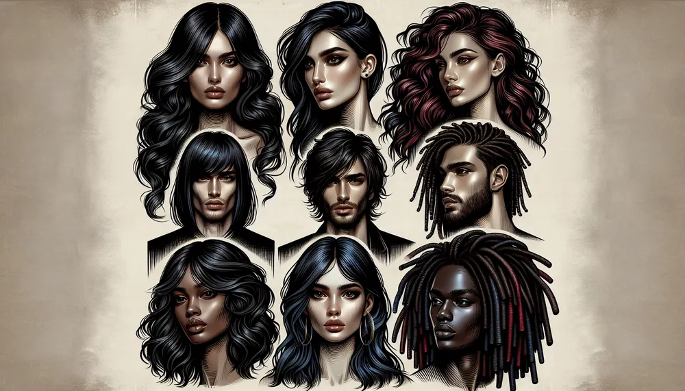 dark romance hairstyles with layers