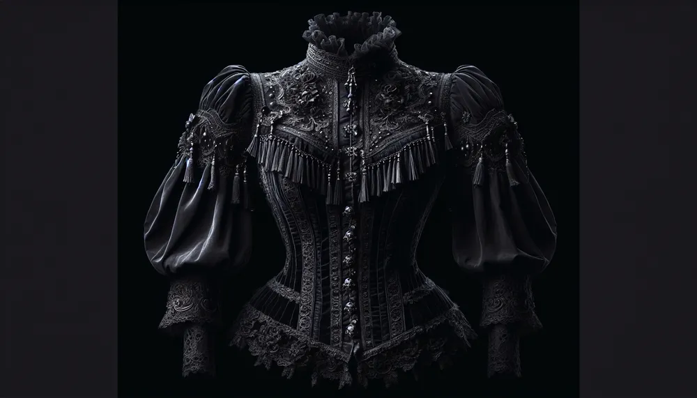 dark romance victorian blouse