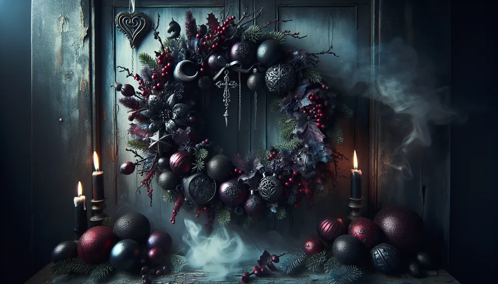 dark romance christmas wreaths