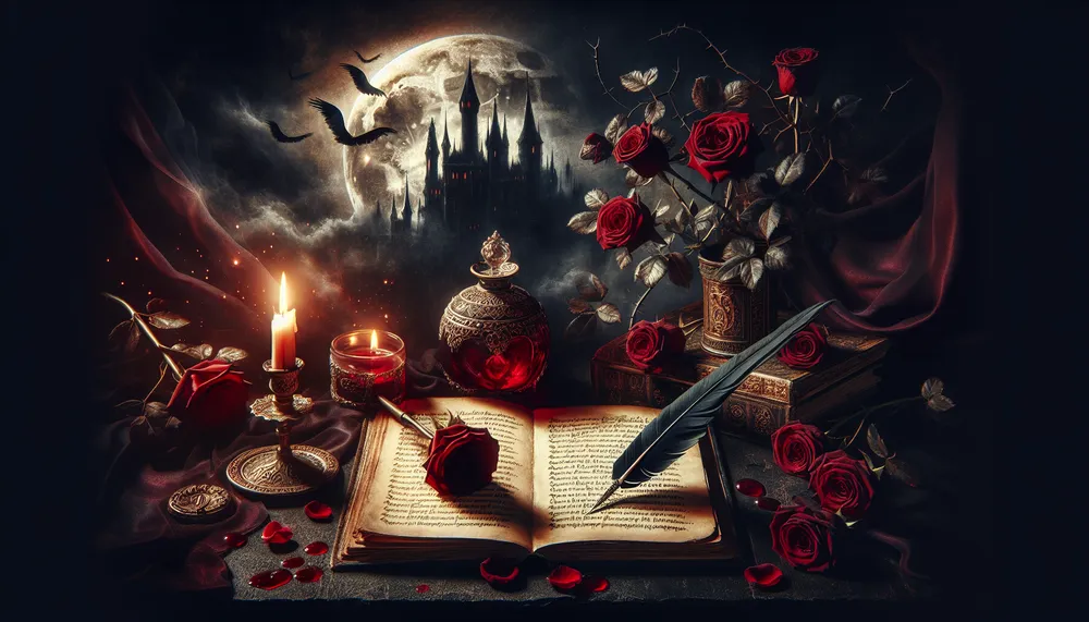dark and romantic themed bloodlust poetry