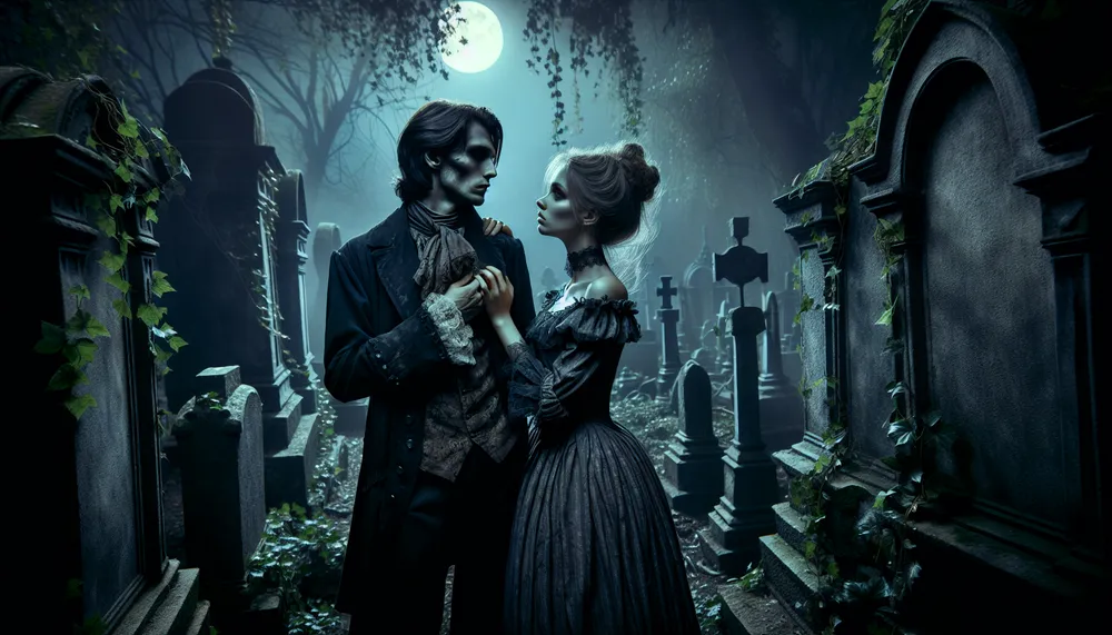 Dark romance with a zombie theme