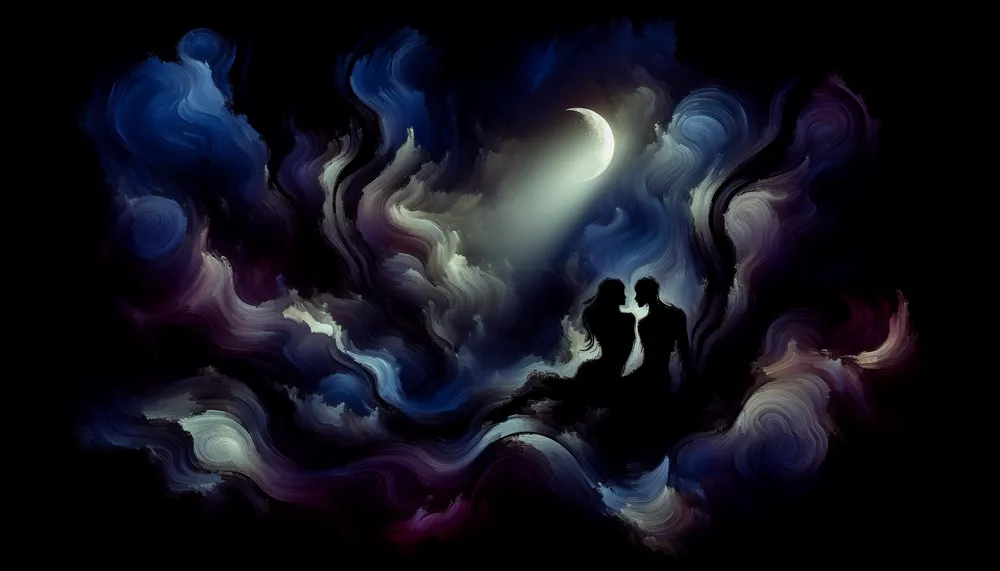 dark romance abstract art