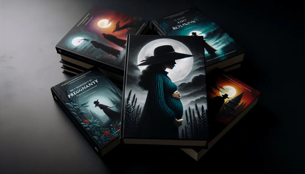 dark romance books with pregnancy, a moody and evocative cover art