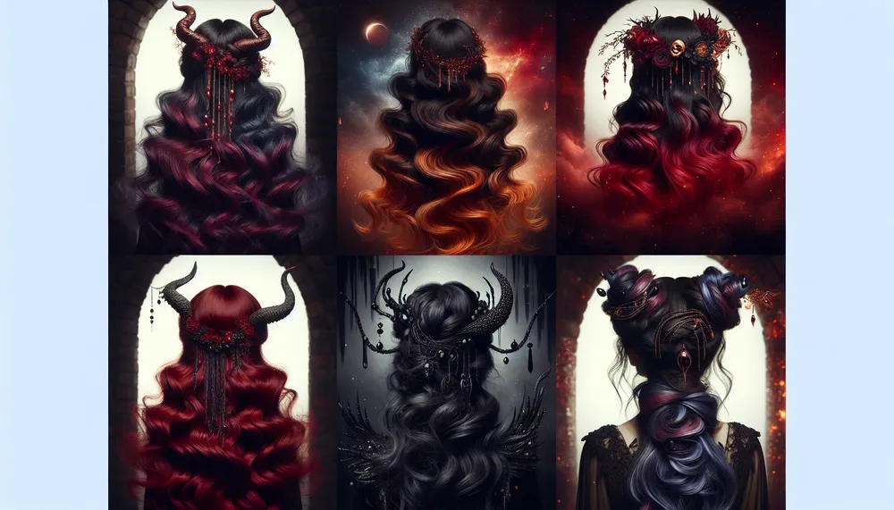 dark romance hairstyles for Demon style