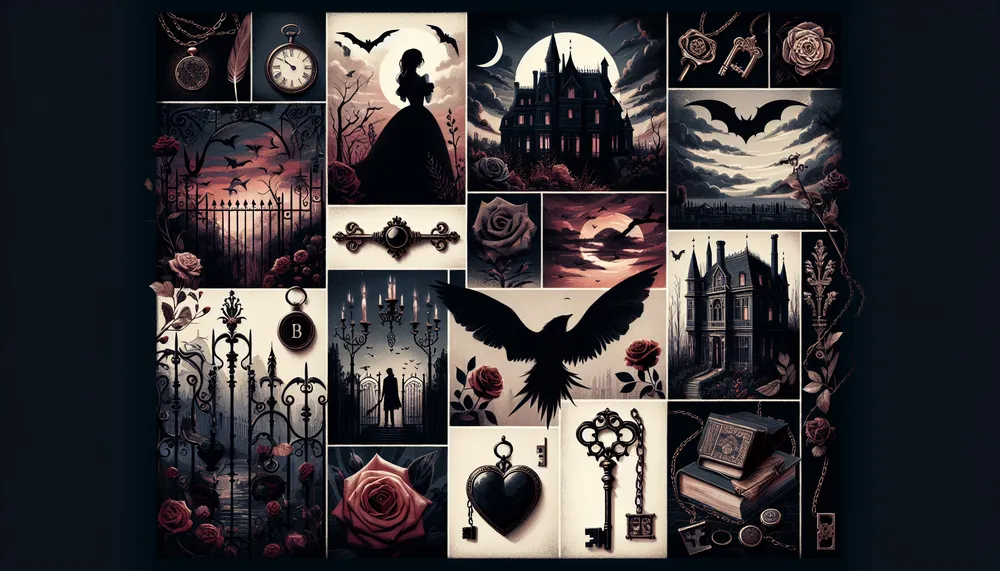 dark romance book covers collage