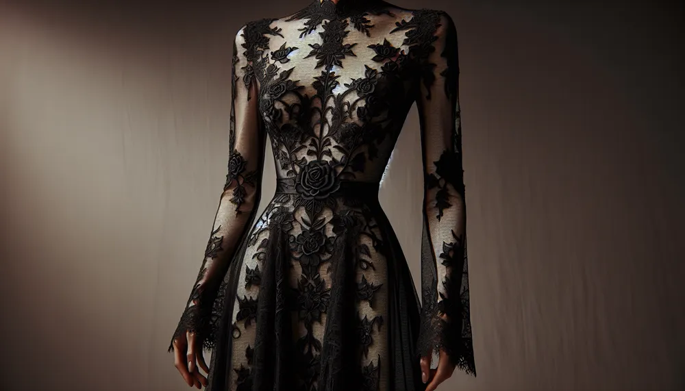 dark romance lace dress