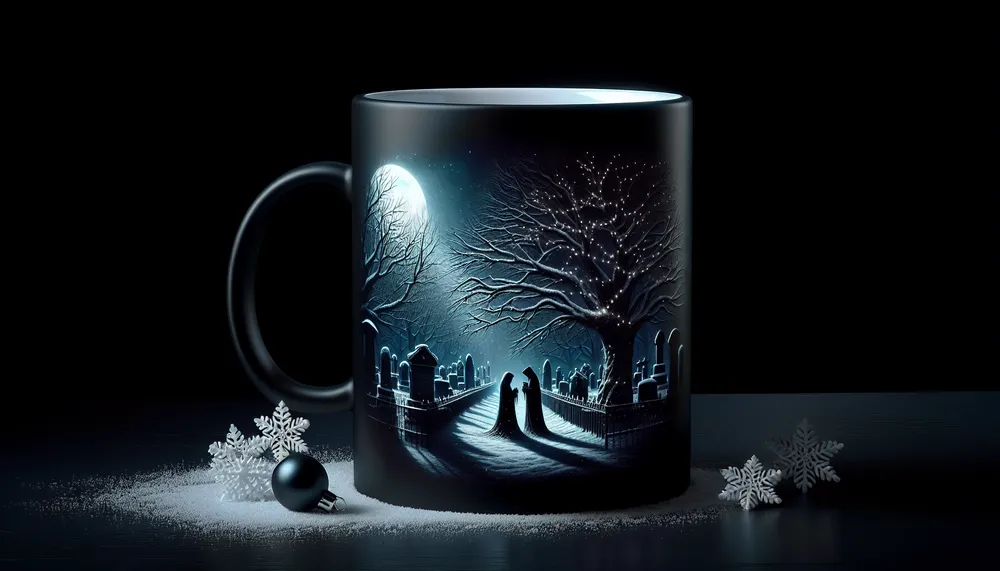 a dark romance Christmas mug