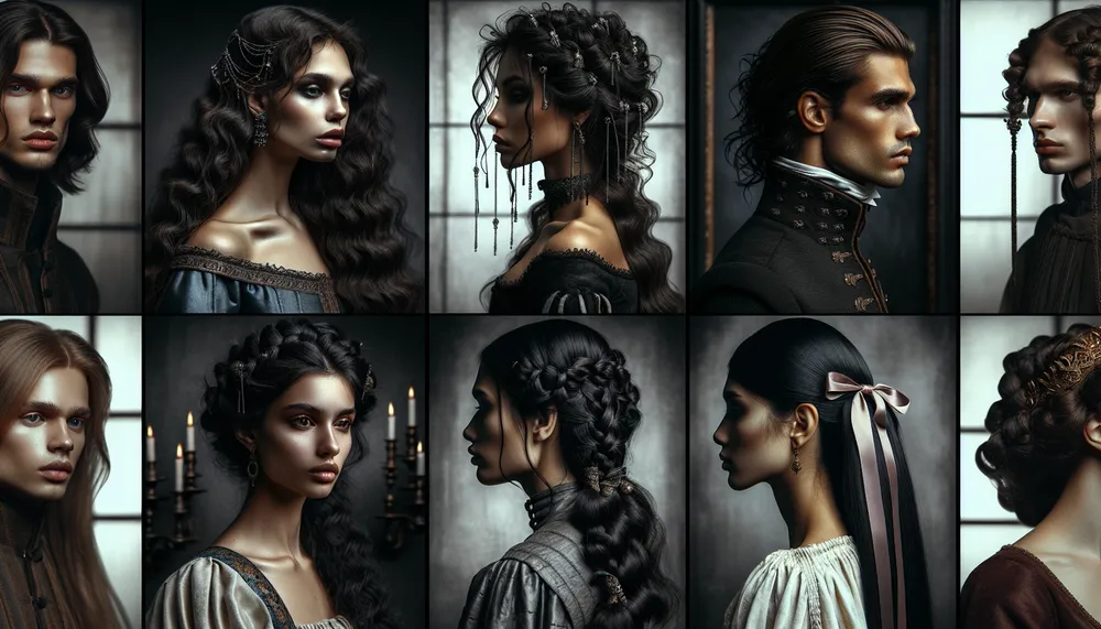 Dark Romance Hairstyles Medieval Style