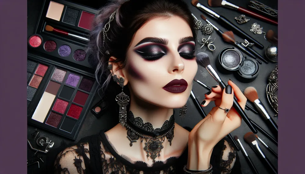 dark romance gothic makeup tutorial