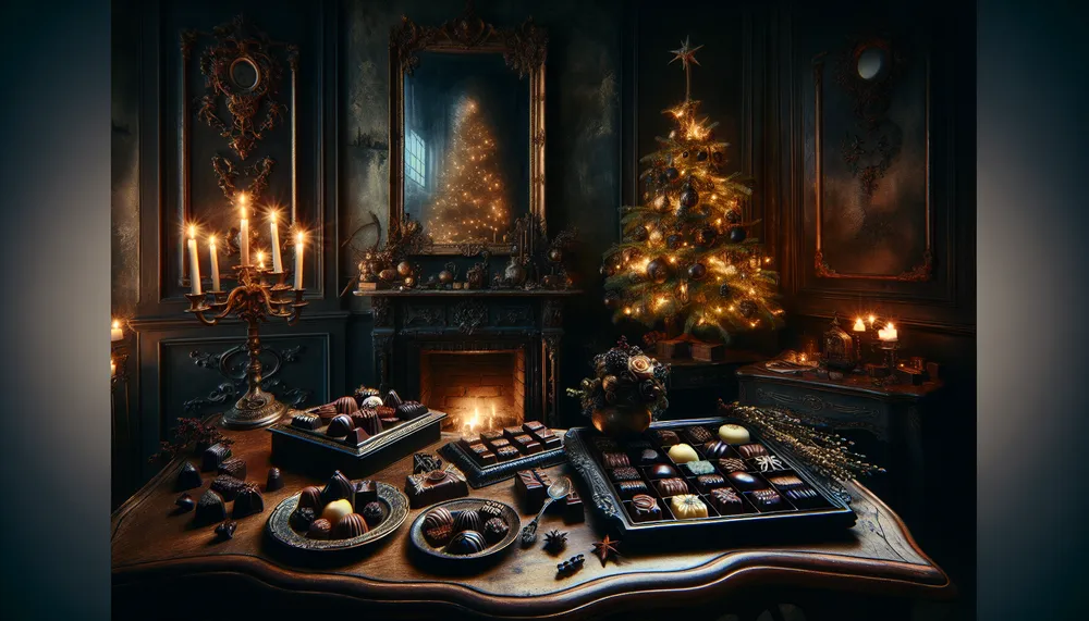 dark romance christmas chocolate