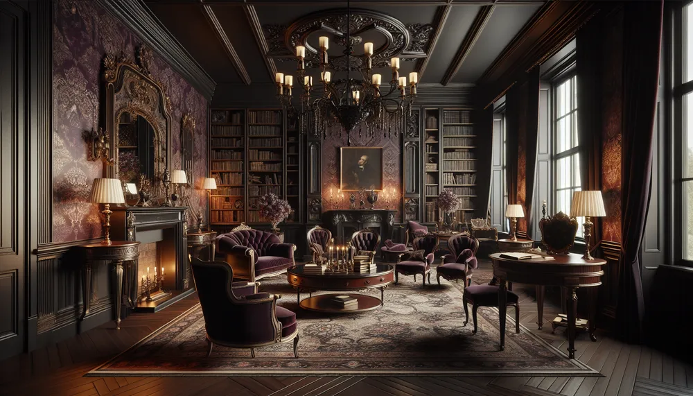 dark romance decor vintage interior design