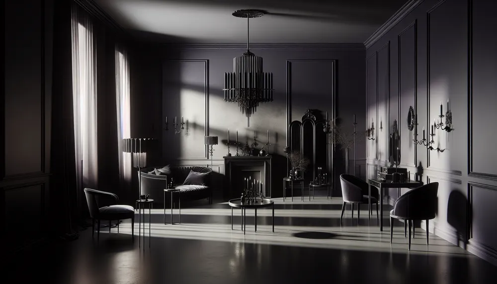 dark romance decor minimalist interior design