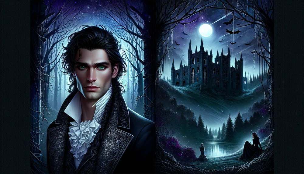 dark romance novel cover artwork with ominous and mysterious elements