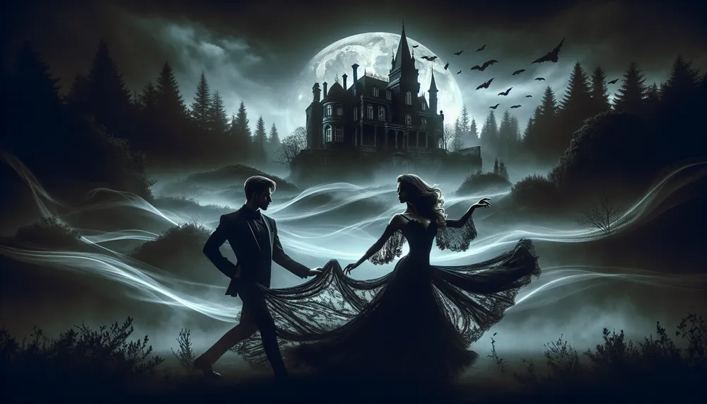 A captivating dark romance image that evokes intrigue and allure