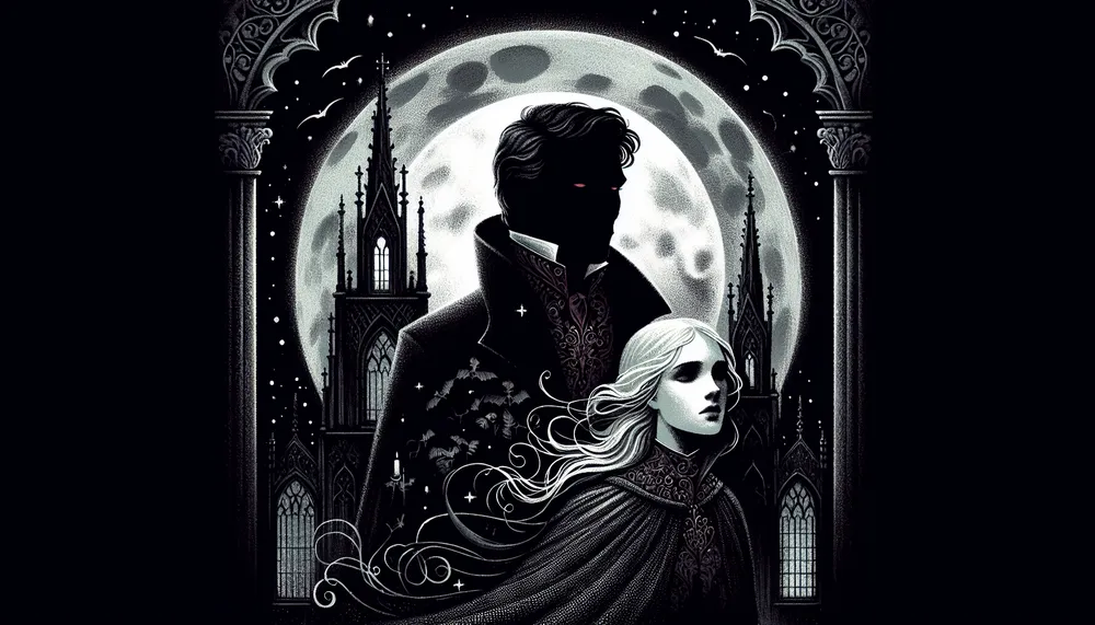 Vampire dark romance book cover