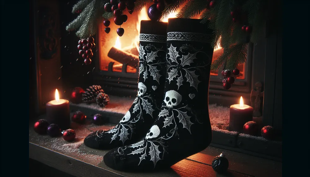 dark romance christmas socks