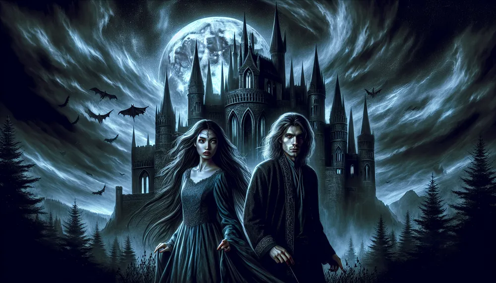 Dark Fantasy Romance Novel Concept Art