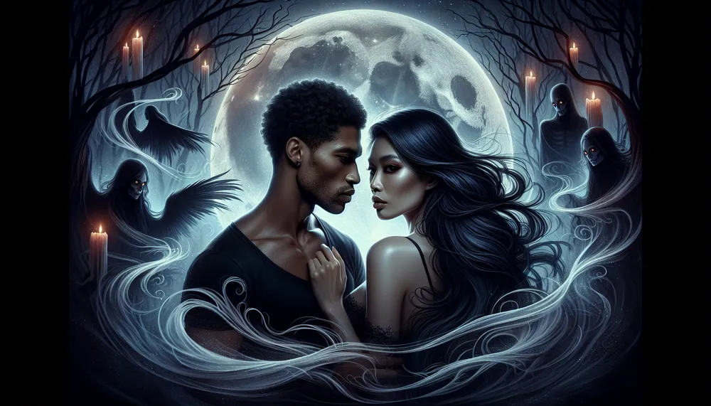 dark paranormal romance book cover