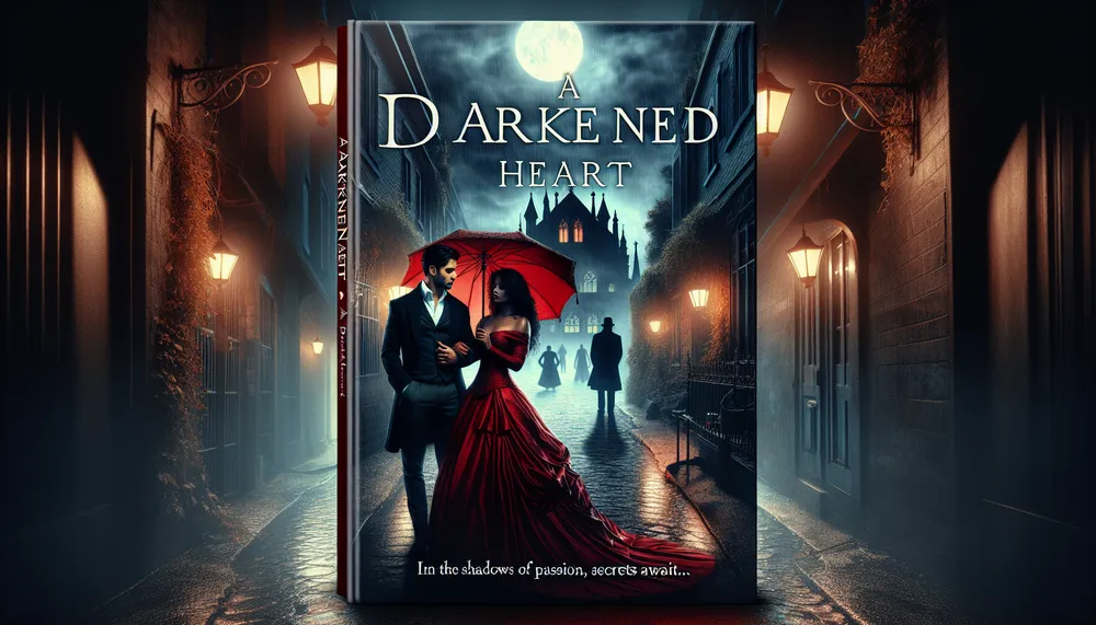 Dark Romance Book cover, mysterious and enticing