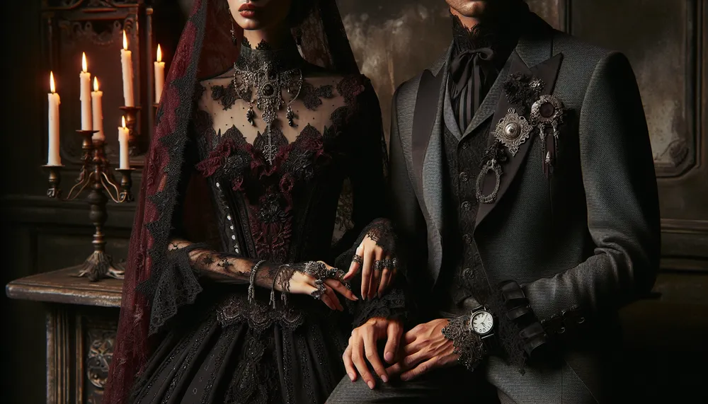 dark romance clothing fashion photography