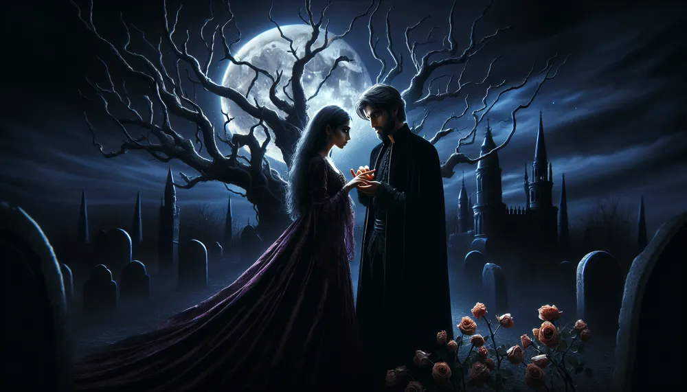 dark romance concept art