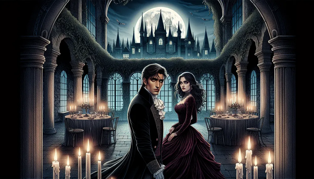 dark romance genre illustration