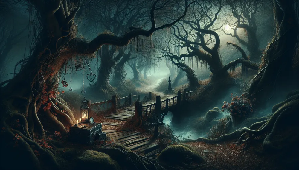 dark romance spooky atmospheric image related to Sleepy Hollow