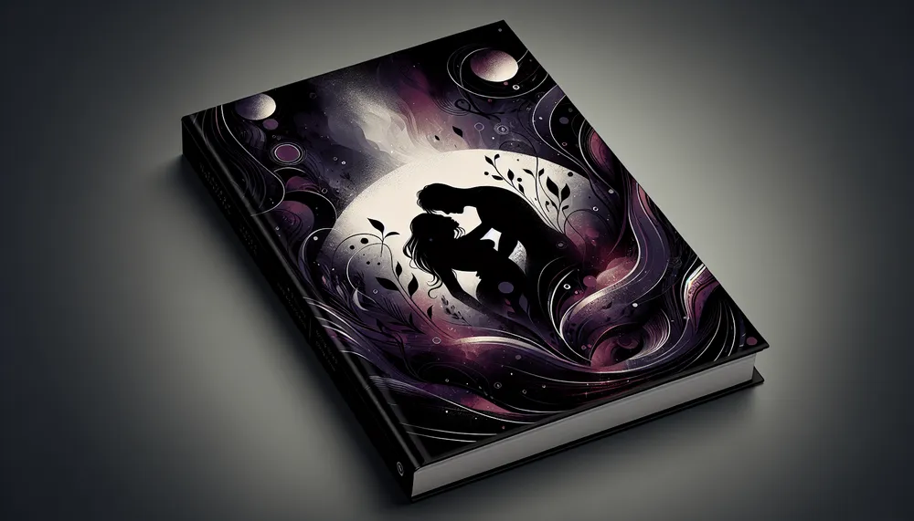 Dark romance stories book cover, abstract, moody, and atmospheric