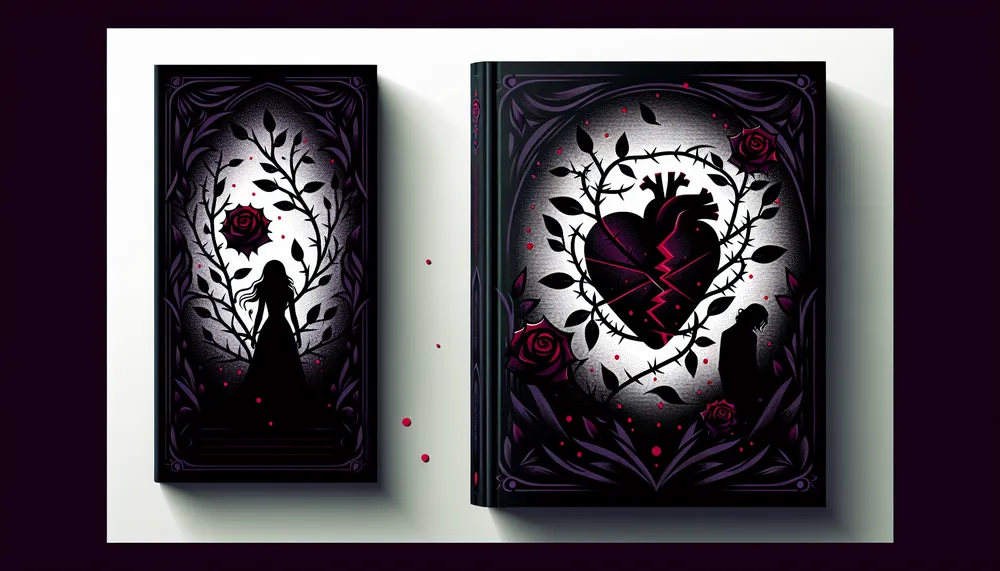 dark romance themed book cover