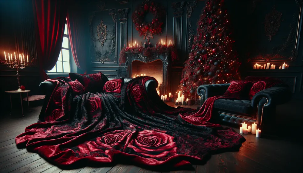 dark romance christmas blankets