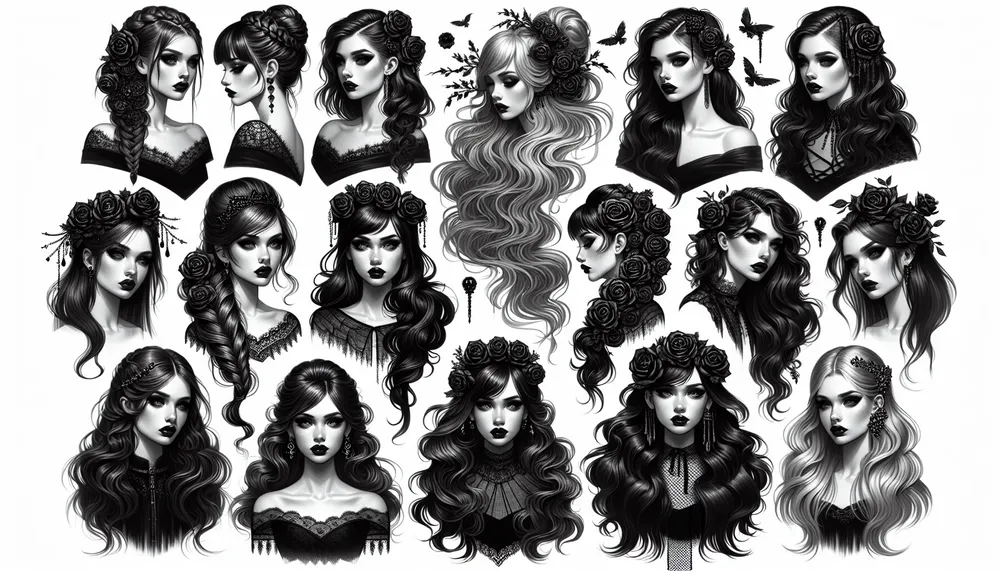 dark romance hairstyles for long faces