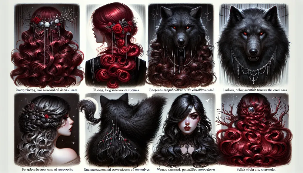 dark romance hairstyles with a Werewolf style twist