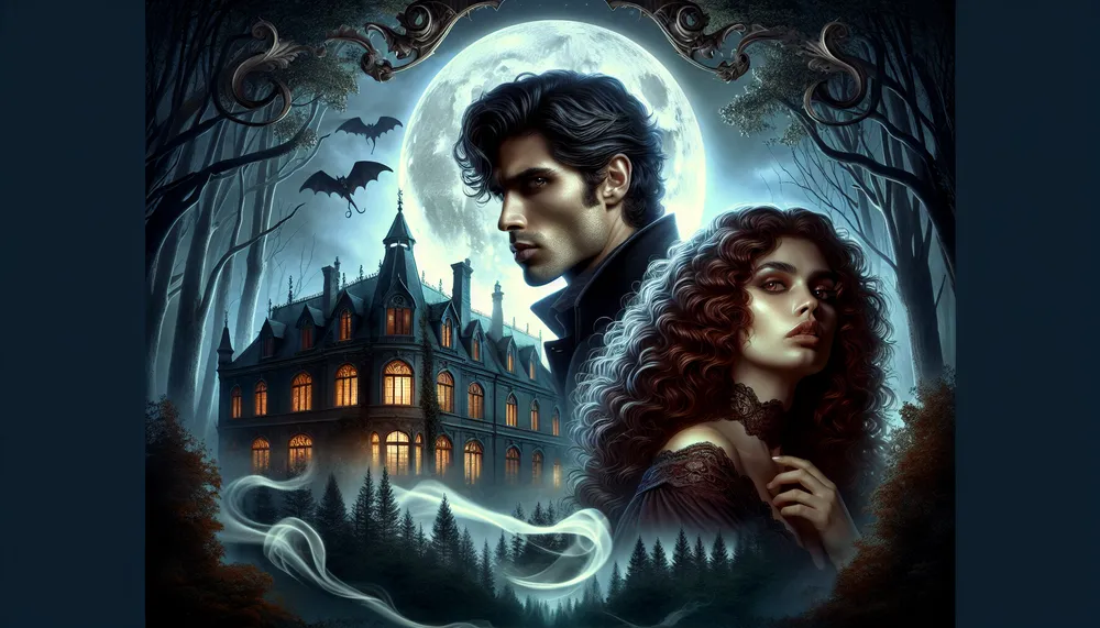 Supernatural romance themes cover art